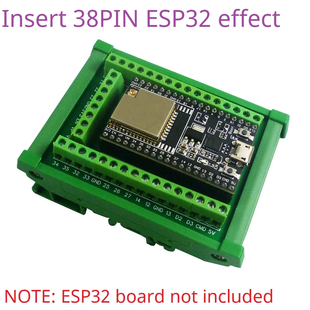 30PIN 38PIN ESP32 Din Rail Mounting Expansion Board for ESP-WROOM-32 Wifi BT Module Development Board Wireless Smart Home IOT