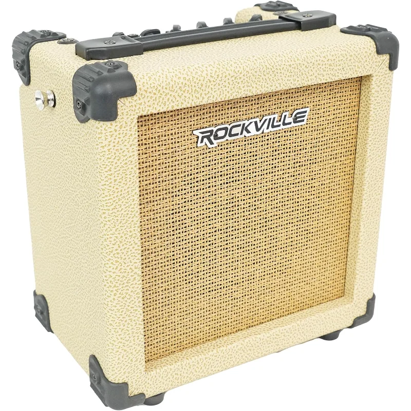 

Rockville G-CHARGE 20 Beige 20W Battery-Powered Guitar Amplifier,6.5” Speaker,Spring Reverb,Bluetooth,Mic Input,Rechargeable Amp