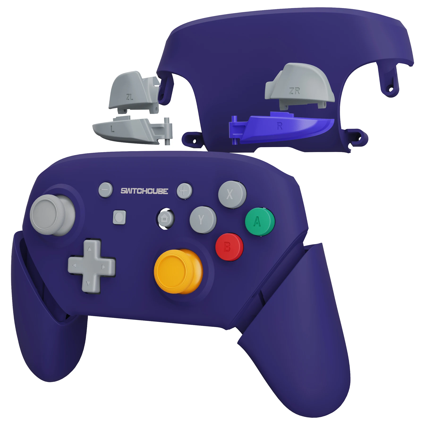 Nintendo Switch Proコントローラー用のバックプレートハンドル,完全な