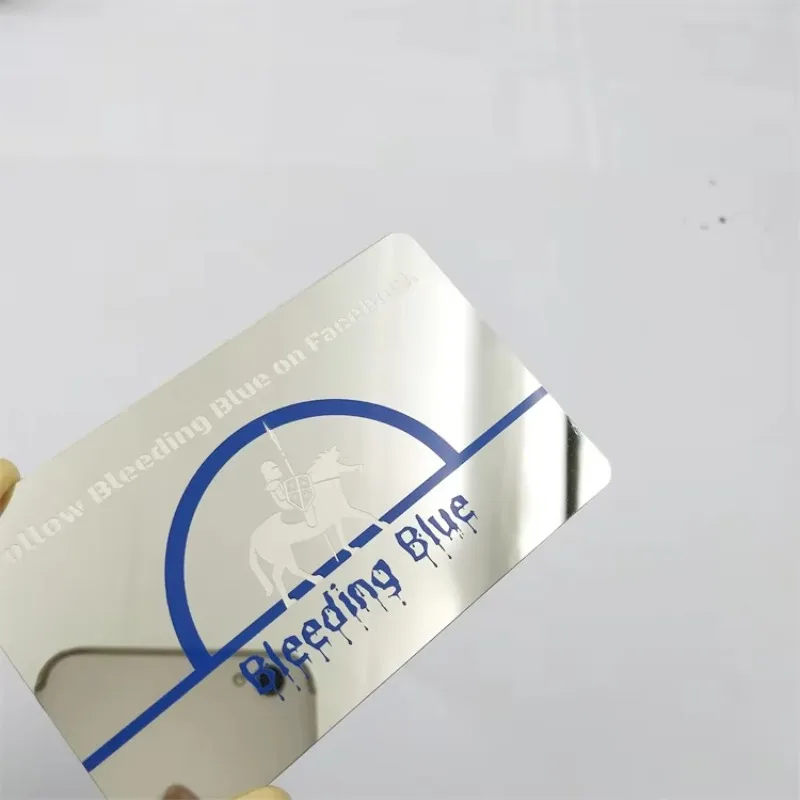 High Quality Mirror Finish Business Card Metal Business Card