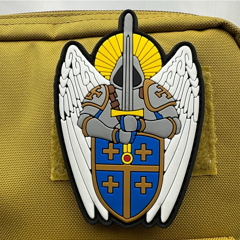 Saint Michael's Tactical Patches Hook&Loop PVC Armband Military MA SAINT MICHAEL Morale Badge Clothes Backpack Combat Stickers