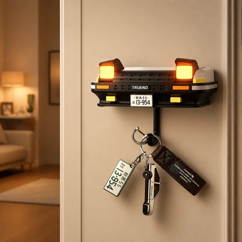 Gancho Creativo con Forma de Coche AE86, Soporte para Llaves, Decoración para Vehículos, Porta Llaves de Pared para Entusiastas de los Coches