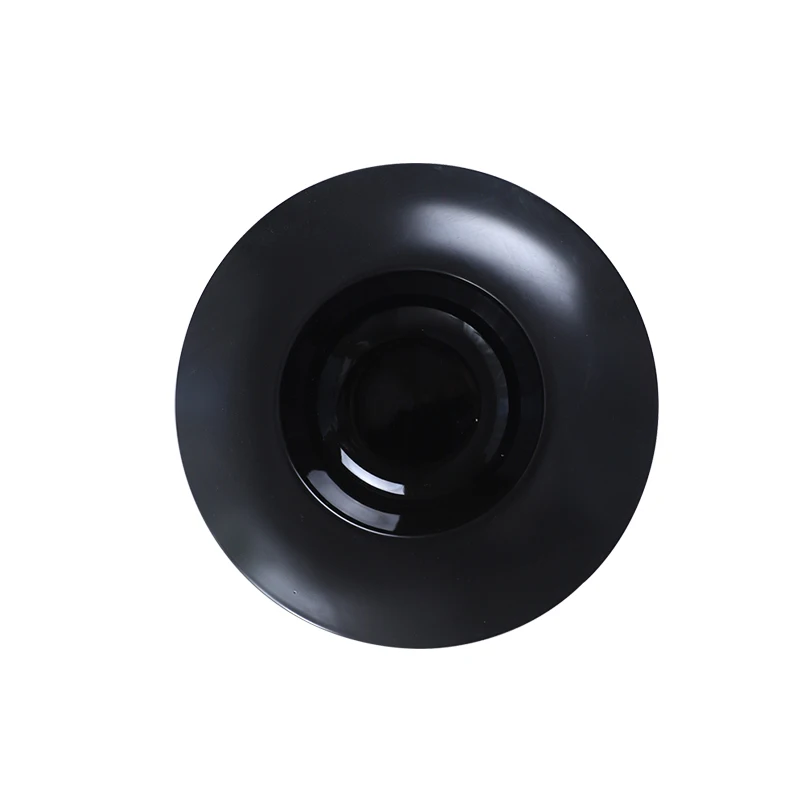 Creative Black Ceramic Deep Dish Hotel Tableware Porcelain Steak Salad Plate Simple Soup Bowl Cooking Dishes Kitchen Utensils