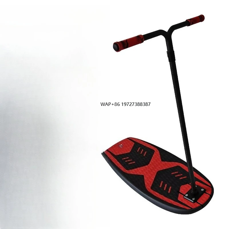 

Carbon Fiber Red Hydrofoil Board 96cm Handle Bar for Unisex Beginners Easy Balance Foil Scooter Design for Ocean Waters Learning