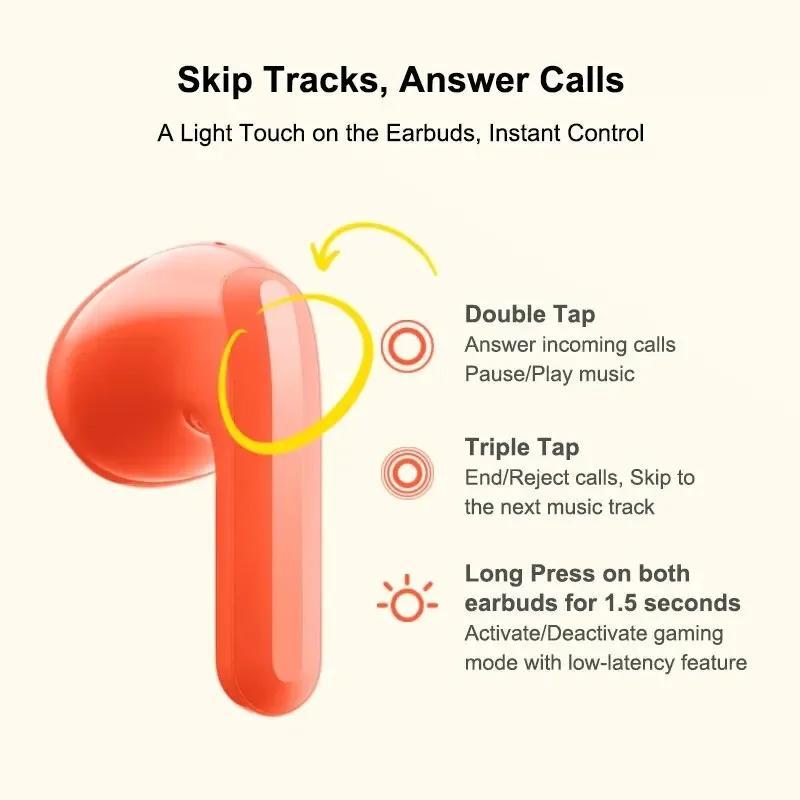 샤오미 레드미 버즈 4 라이트 TWS 무선 이어폰, 블루투스 긴 배터리 수명, IP54 5.3 통화 소음 차단 버즈 4 청소년 에디션