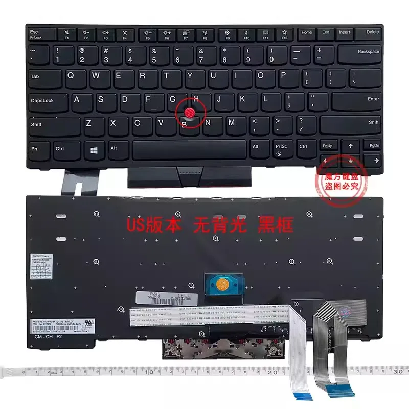 

New US Keyboard for Lenovo E480 E485 E490 E495 L390 L490 L380 L480 R480 R490 Laptop Keyboard