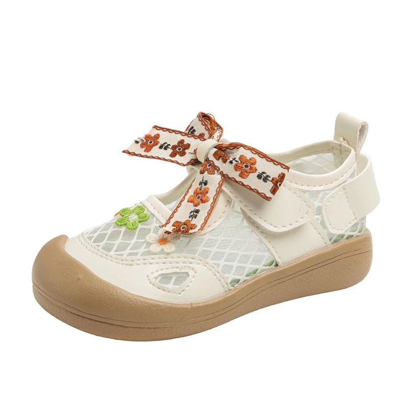 

Детские сандалии для девочек 2026: Новая летняя коллекция в корейском стиле, мягкая подошва, нескользящие, с милым бантом, крутые кроссовки с вырезами