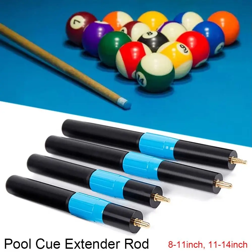 1Pcs Aluminum Alloy Pool Cue Extender Billiard Holder Telescopic Billiards Cue Extension Rod Ultralight 8/11inch