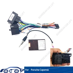 Adattatore per cavo di alimentazione Android Raddio 16pin per auto per cablaggio per lettore CD/DVD Porsche Cayenne con Canbus