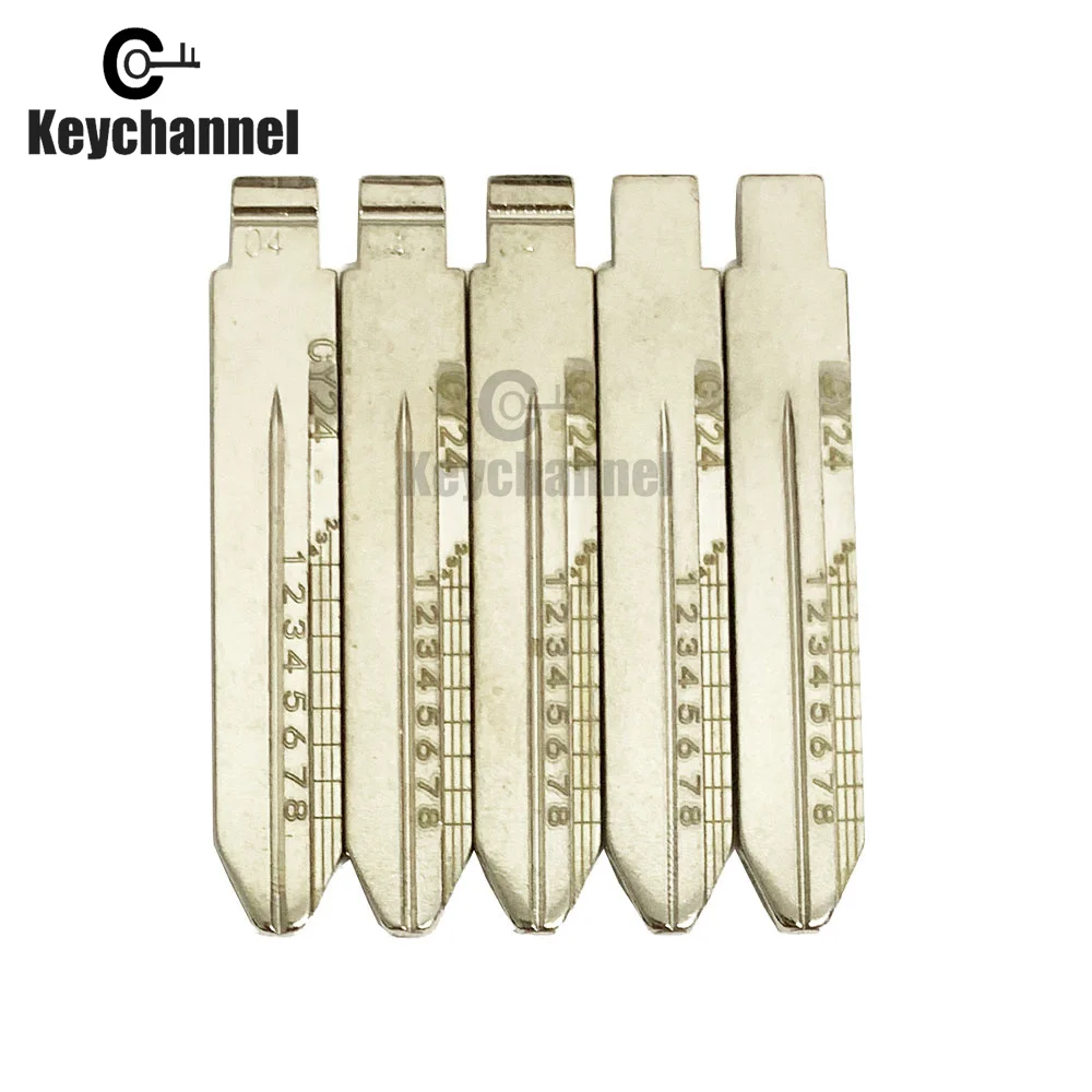 5PCS Lishi CY24 #04 Engraved Line Key Blade Scale Shearing Teeth Cutting Key Blank Clipper Key Blade  For Chrysler/300C/Dodge