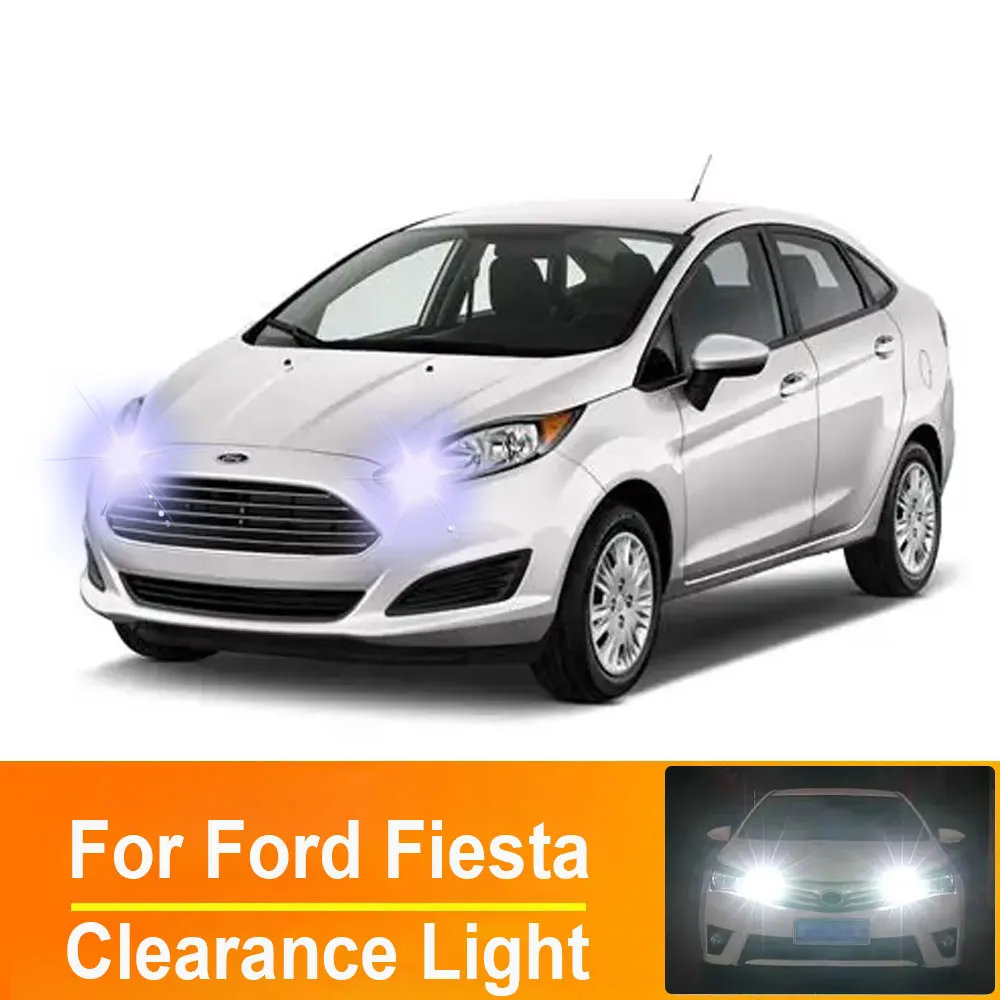 2Pcs T10 W5W Car LED Bulbs Parking Lamp For Ford Fiesta 1989- 2011 2012 2013 2014 2015 2016 2017 2018 2019 2020 Clearance Lights