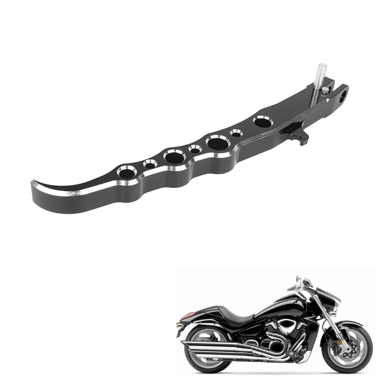 Motorcycle CNC Aluminum Alloy Kickstand Kick Side Stand Foot Peg Support for Boulevard M109R 2006-2014