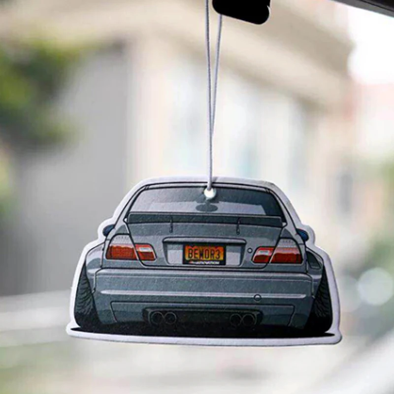 Car Air Freshener Rearview Mirror Pendant Decoration Hanging Ornament Perfume Logo For Bmw E46 E90 M2 M3 F10 F30 Acccessories