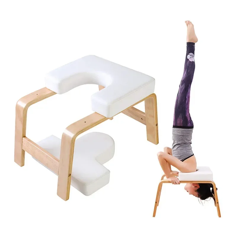 

Solid Wood Yoga Stool Fitness Inverted Stool Yoga Auxiliary Chair Home Fitness Yoga Chair