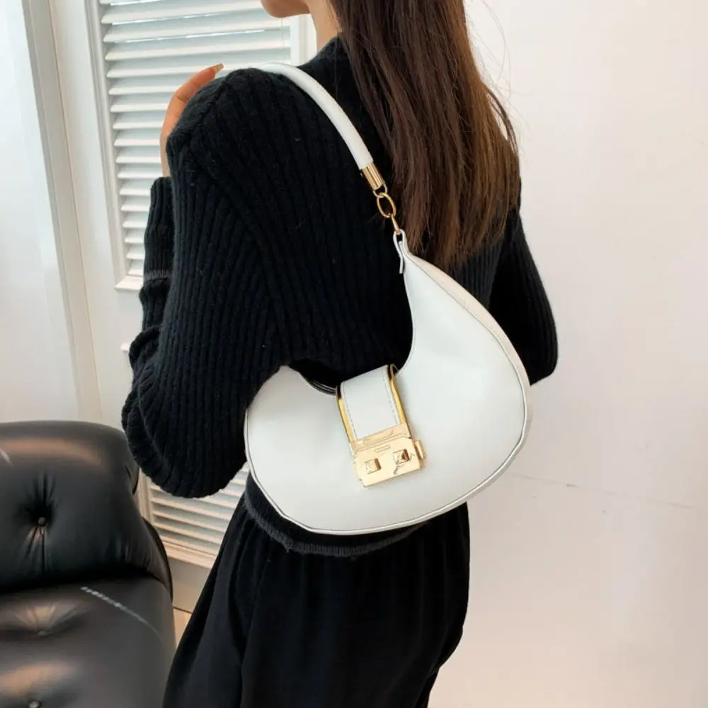 Candy Color Underarm Bag Casual Korean Style Zipper New Moon Bag INS Single Shoulder Bag Dumpling Bag Spicy Girl