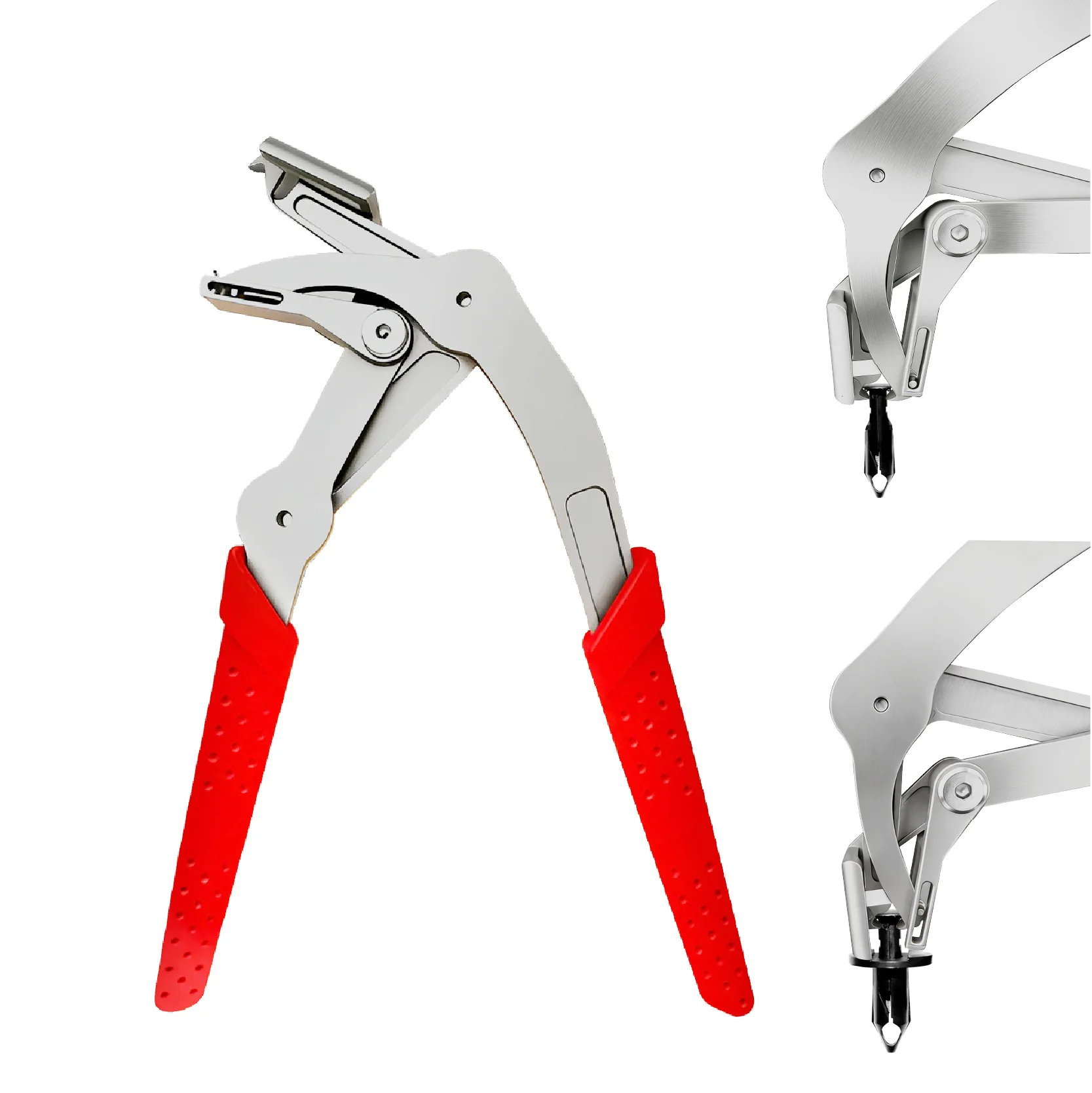 Car Interior Door Panel Chassis Trunk Repair Tool Car Clip Removal Pliers Plastic Rubber Round Nail Fastener Remover Tool
