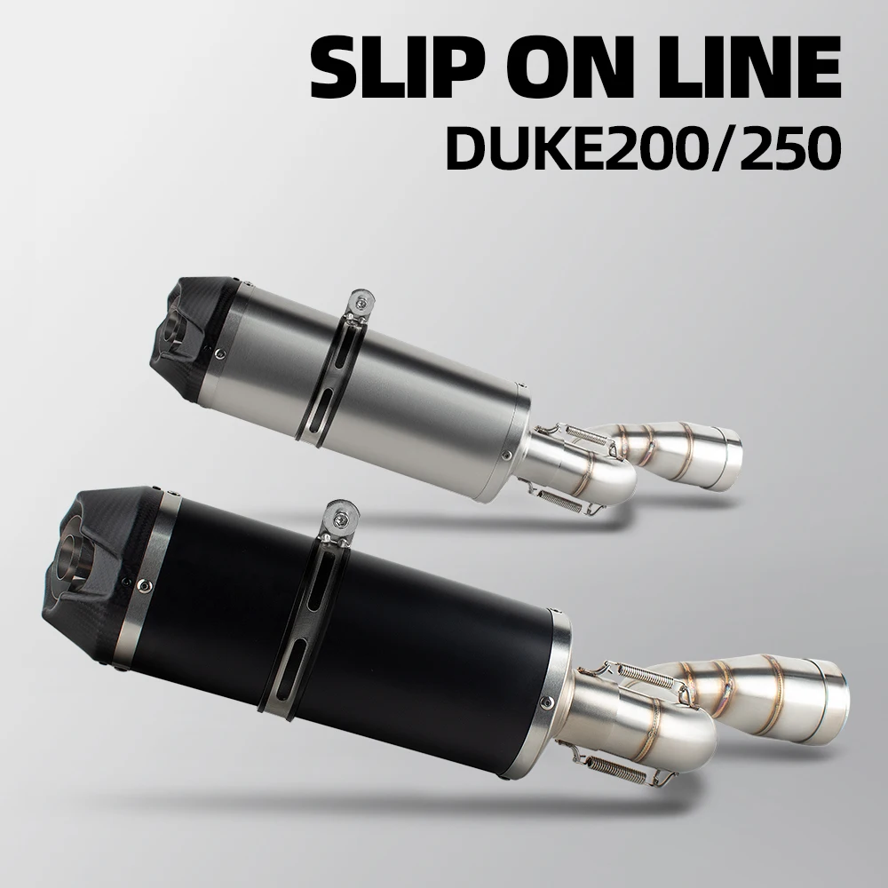 

RC250 Exhaust Slip on Line Kit For Duke200 Duke250 Duke390 250Duke 390Duke RC390 Motorcycle Exhausts Pipe Street Bike Muffler