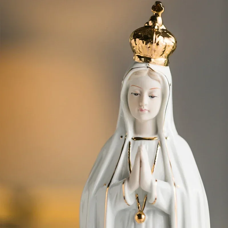 

Display of furnishings, advanced luxury, Our Lady of Fatima, Statue of Mary, Statue， home decor decorative figurines