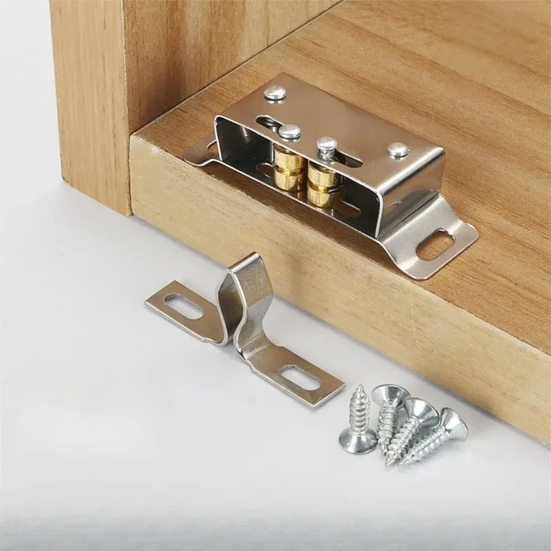 خزانة الأثاث المغناطيسية - مزلاج مغناطيسي قوي للخزائن القديمة والجديدة، درج أقرب مع مزلاج خرز وقفل مشبك