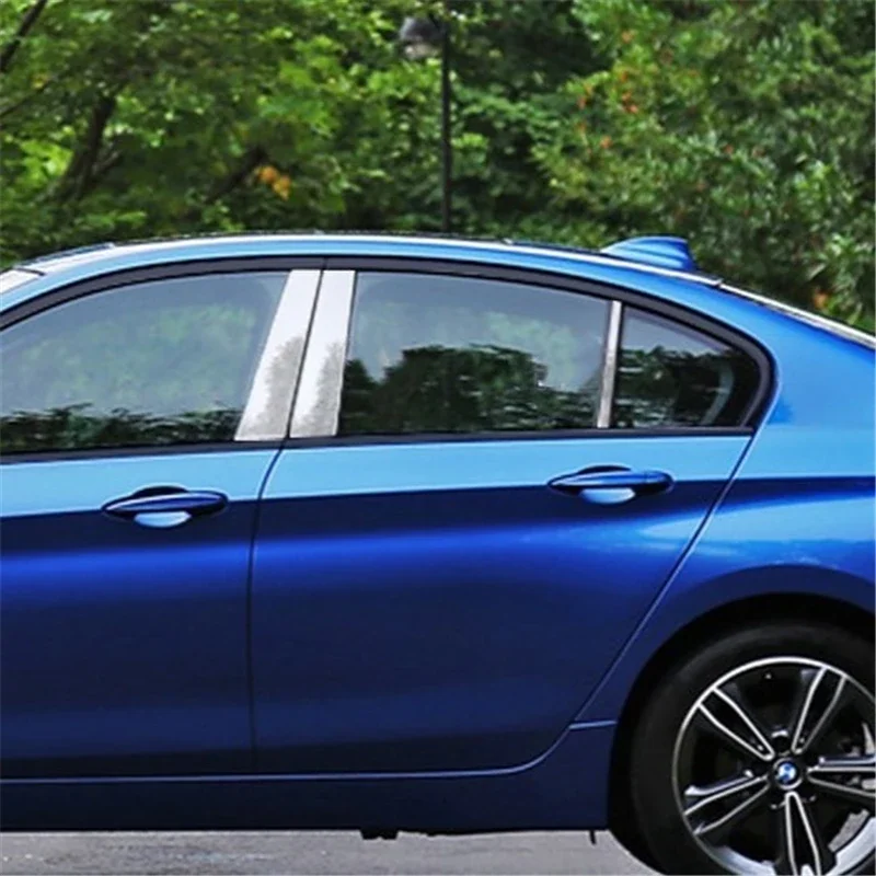 WELKINRY For BMW 1 Series Sedan F52 2018-2023 Stainless Steel Car Body Door Window Central Middle B C Column Pillar Post Trim