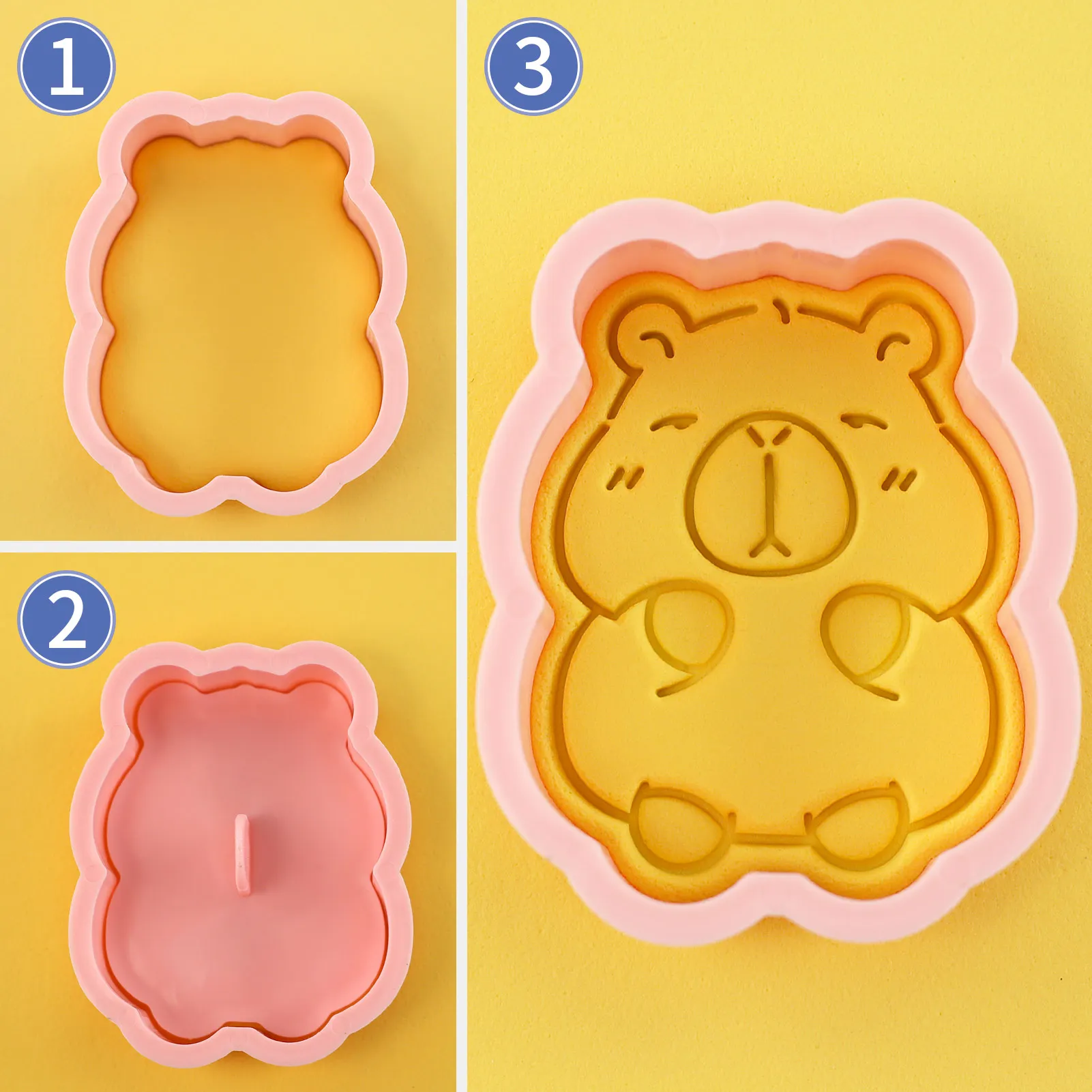 8 PCS Capybara Cookie Cutters Aniaml Embossing Cutters for Baking DIY Baking Tools(8-Capybara B)