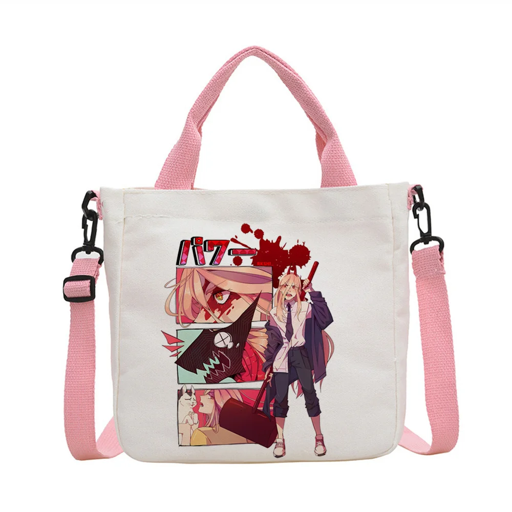Bolso tote de tela Chainsaw Man Makima Reze, bolso de hombro para mujer