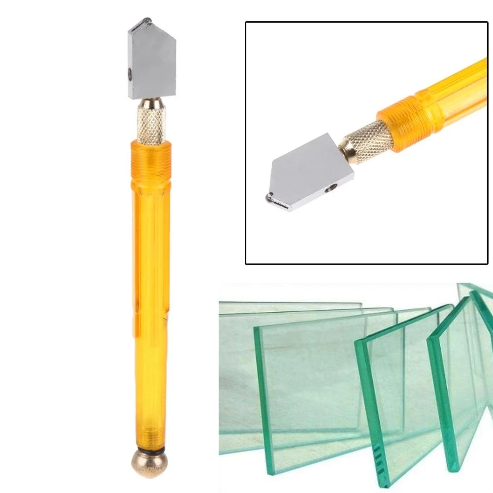 Portable Glass Cutter Wheel Blade With Antislip Handle Glass Cutter Tools For DIY Tile Thick Glass Craft Cutting Hand Tool