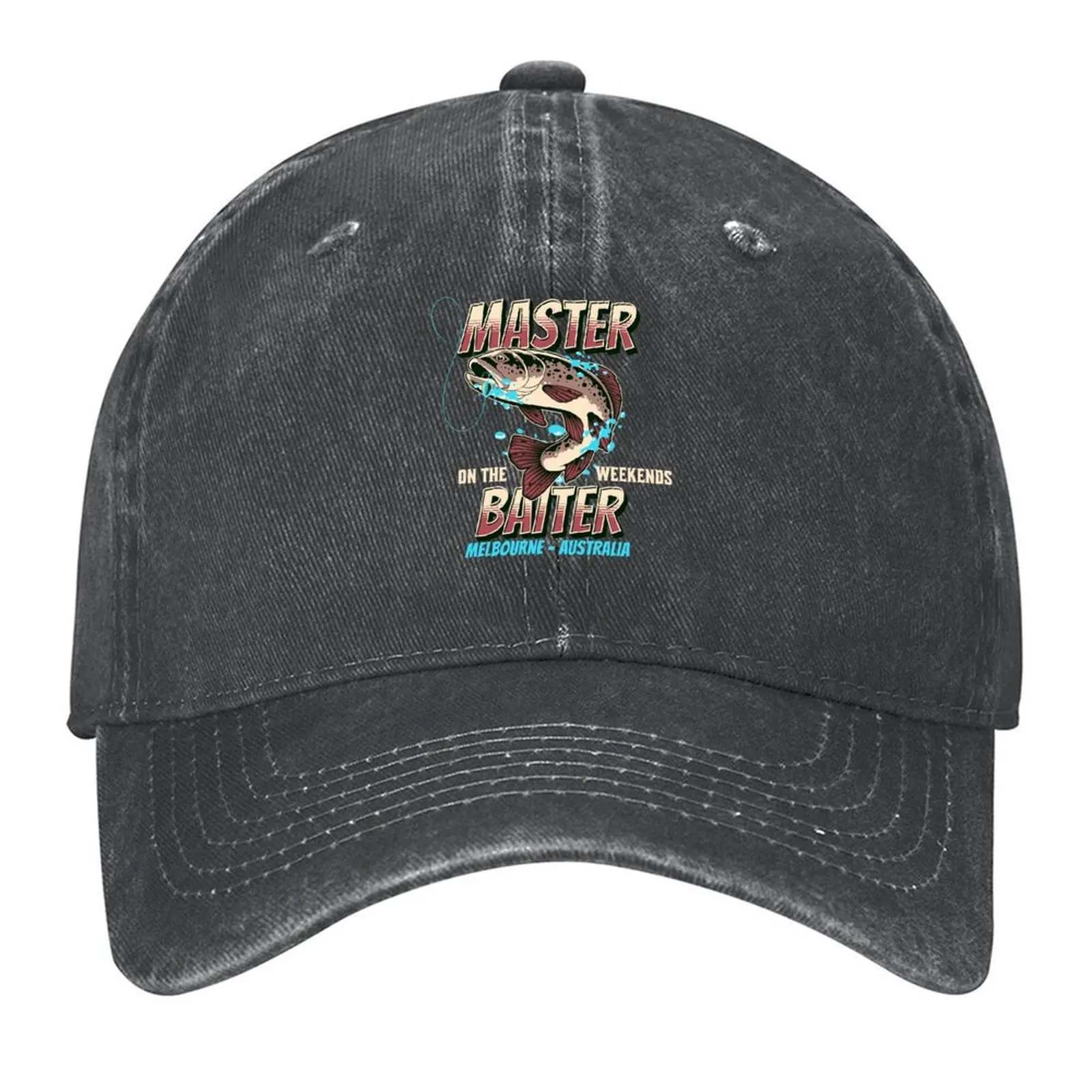 

Master Baiter Fishing Melbourne Australia Baseball Cap Hat Baseball Cap Hat Luxury Brand Icon Cosplay For Women Men's