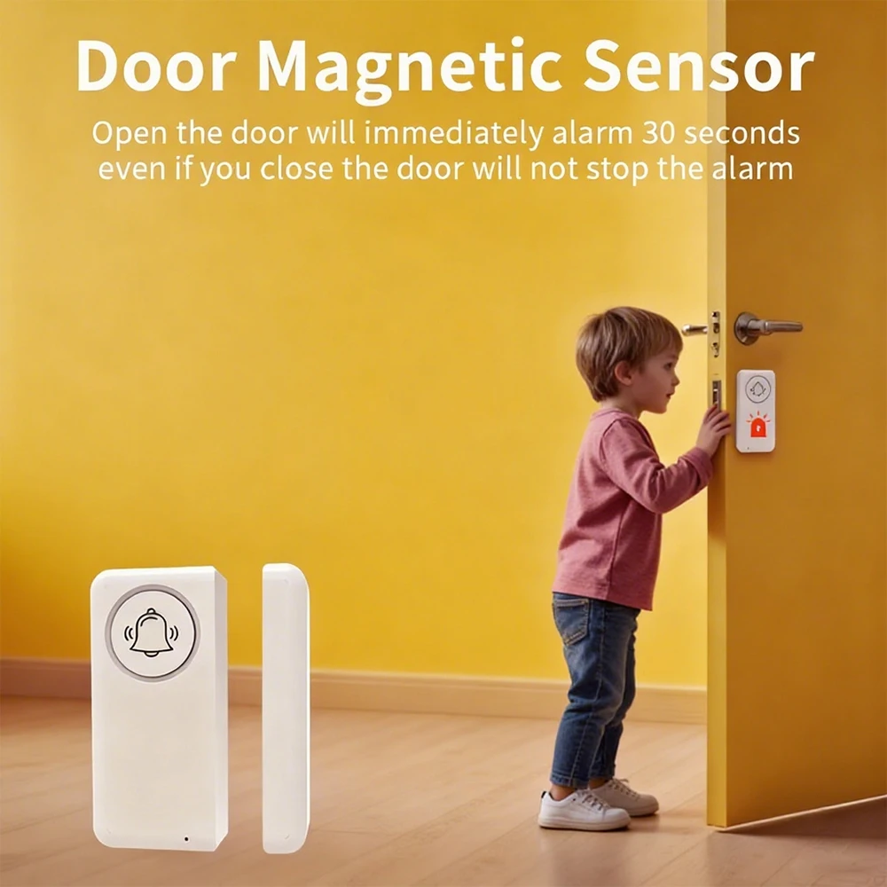 2.4G واي فاي الباب الذكي الاستشعار المغناطيسي مراقبة المنزل باب ونافذة فتح كاشف إنذار الأمن التحكم في ربط الحياة الذكية #3