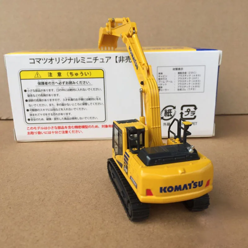 Diecast 1:87 Scale Komatsu PC210LCi-10 Alloy Excavator Engineering Vehicle Model Collection Souvenir Display
