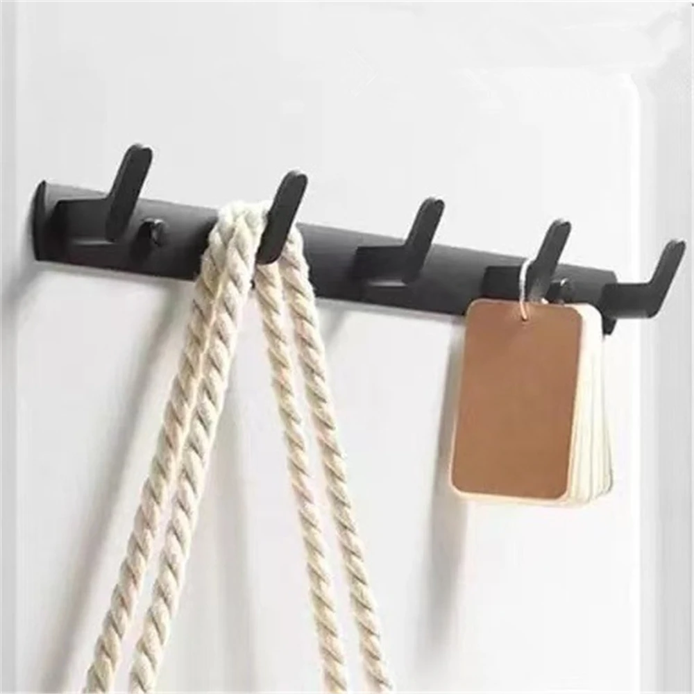 Bathroom Clothes Hanger Wall Hook Towel Hook Coat Rack Hallway Balcony Corner Door Clothes Shelf Key Holder for Kitchen Bedroom