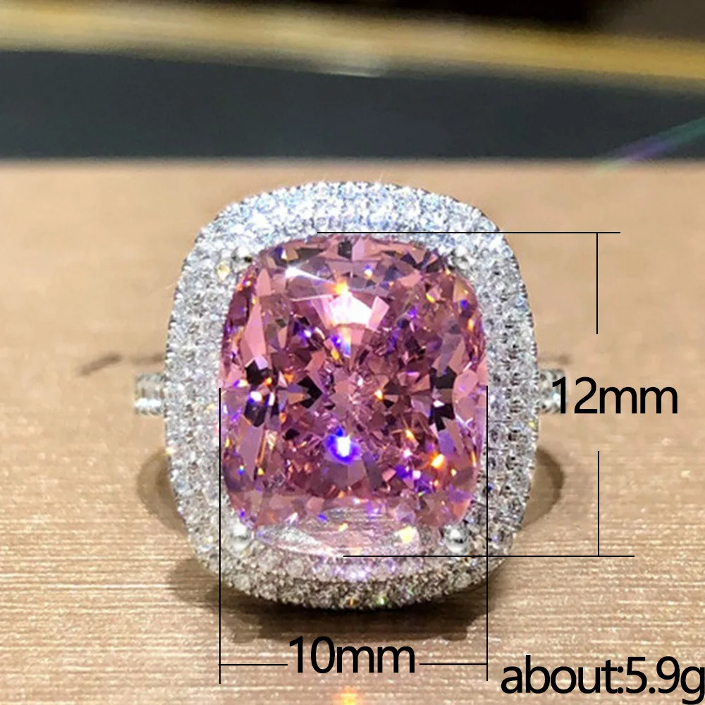 UMODE New Oval Drill Cubic Zirconia Ring for Women Luxury Wedding Bands Femme Girls Couples Christmas Party Gif Jewelry UR0677