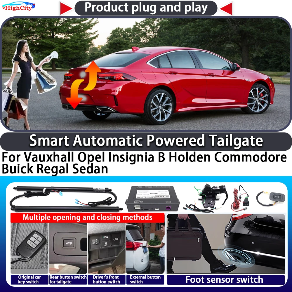 

For Vauxhall Opel Insignia B Holden Commodore Buick Regal Sedan Smart Automatic Powered Tailgate Key Close Kit Power Tailgate