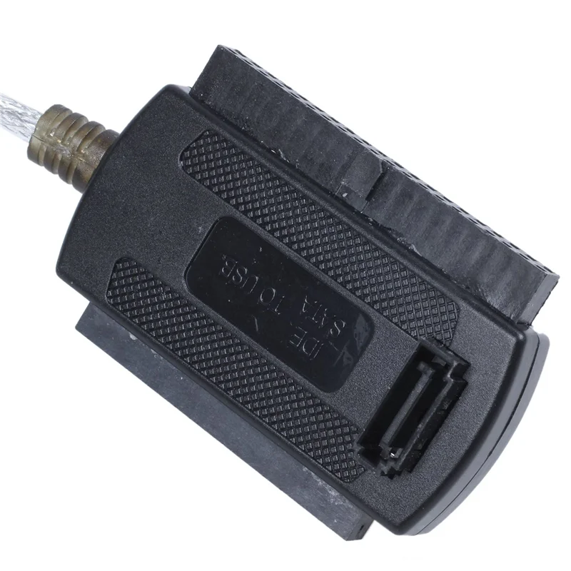 2X USB 2.03.52.5 IDE SATA Hard Disk Drive HDD Adaptor Kabel Konverter Hitam
