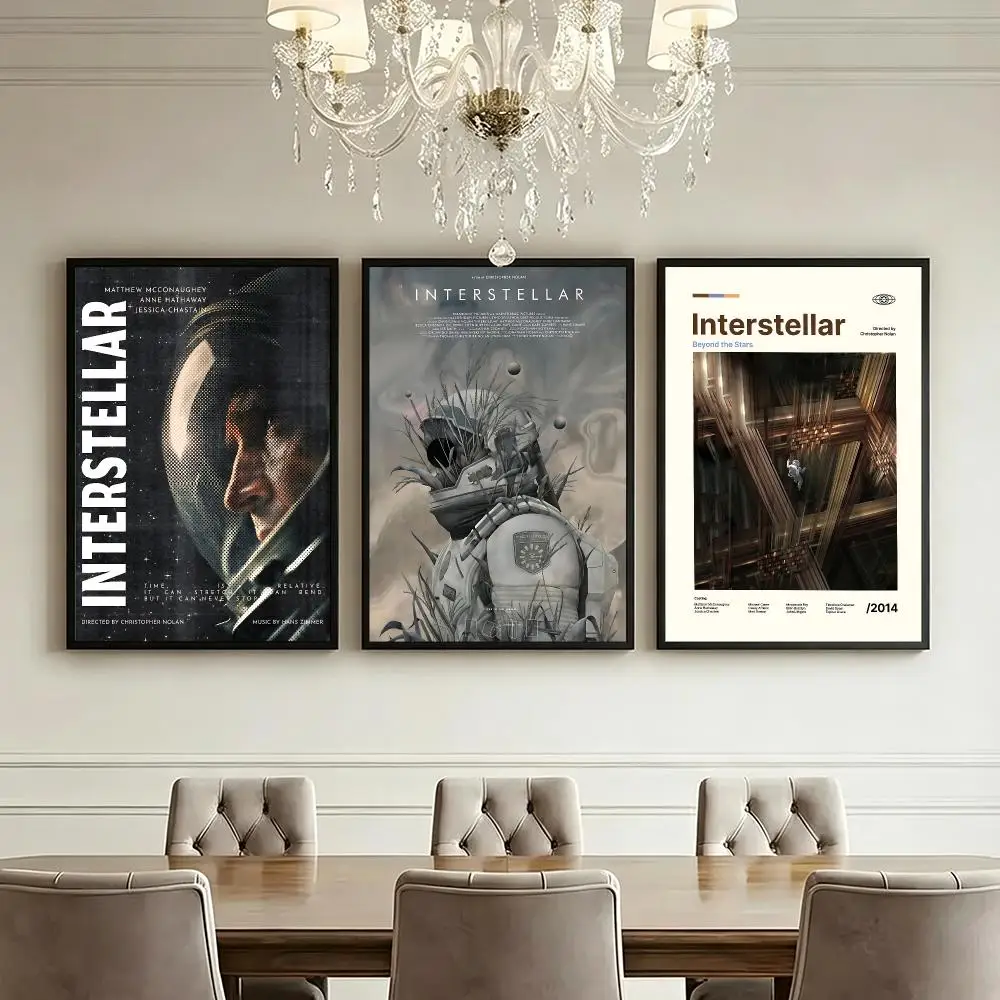 movie Interstellar Poster HD Poster High End Luxury Home Decoration Suitable for Living Room Bedroom Corridor and Gift Giving