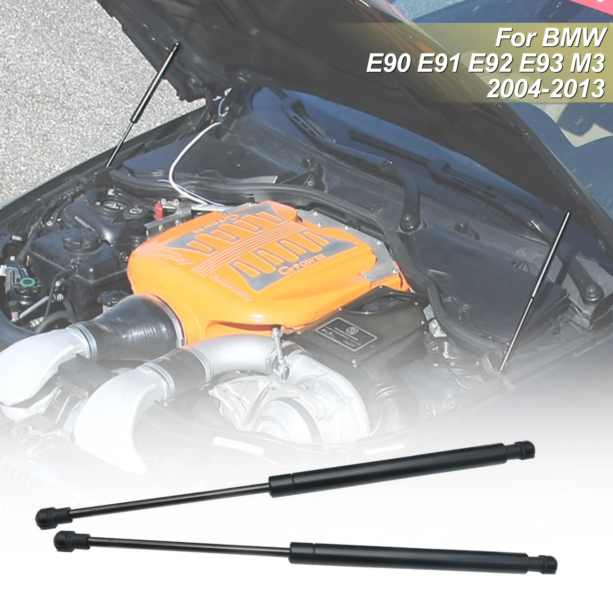 Pair For BMW 3 Series E90 E91 E92 E93 2004-2013 Hood Lift Support Rod 51237060550 Front Hood Gas Struts Spring Bar Support Rod