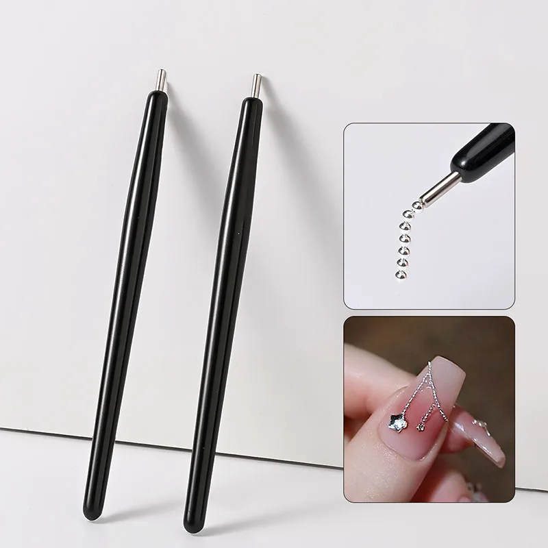 Dotting Beads Magnet Pent Nail Magnetic Stick Super Mini Steel Beads Magnet Pen Cat\'s Eye Gel Polish Magnet Tool