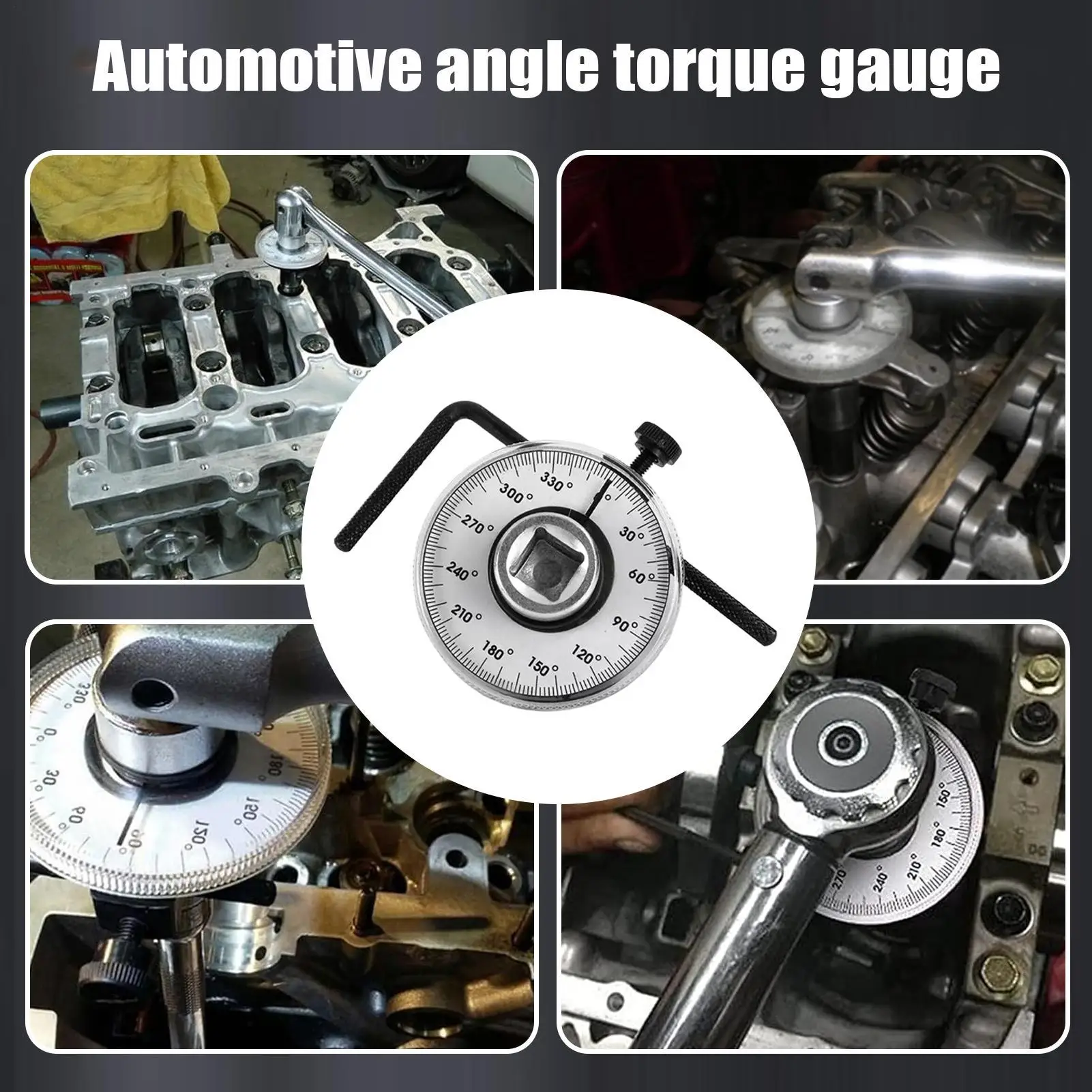 Torque Wrench Angle Gauge Tools 60 Degree 1/2 Inch Adjustable Drive Torque Gauge Wrench Kit Torsion Angle Gauge view 5