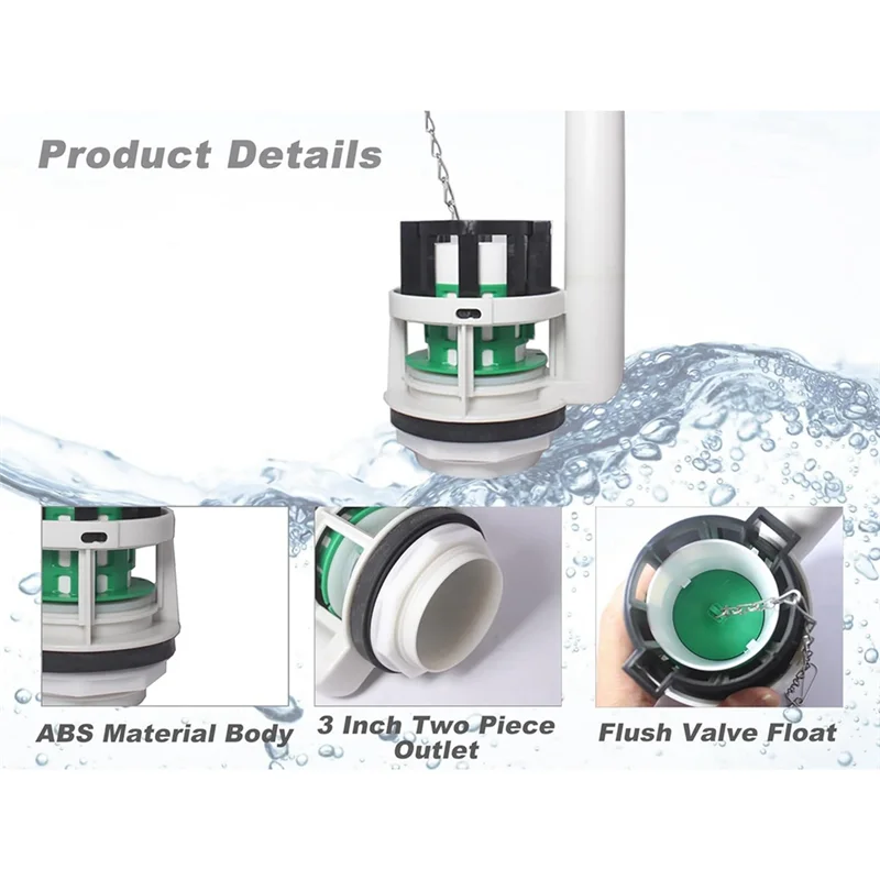 

A67P-Toilet Flush Valve Two Piece Toilet Flush Replacement Kit Toilet Replacement Parts For TOTO Toilet Tank Parts