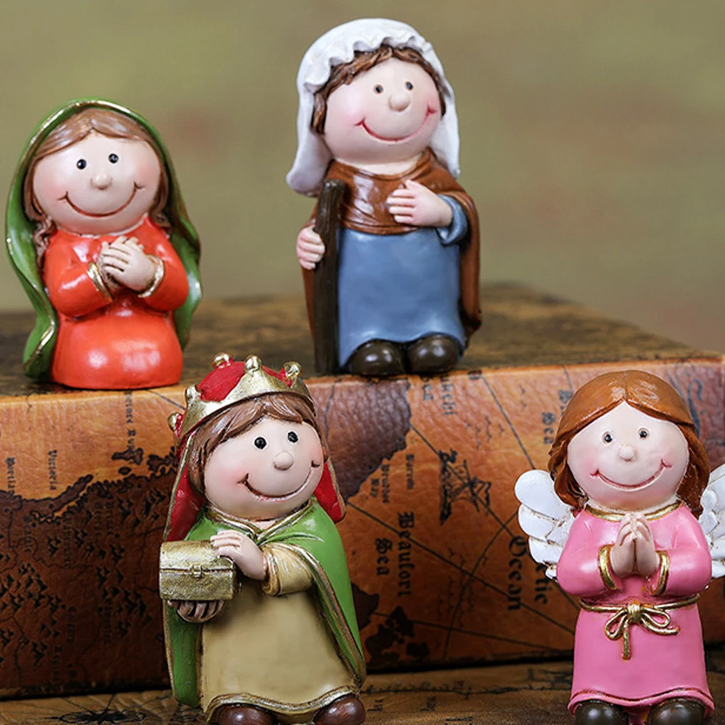 

Набор статуэток из смолы «Рождество» со светодиодной подсветкой для детей – полный комплект для различных мероприятий, премиум-качество