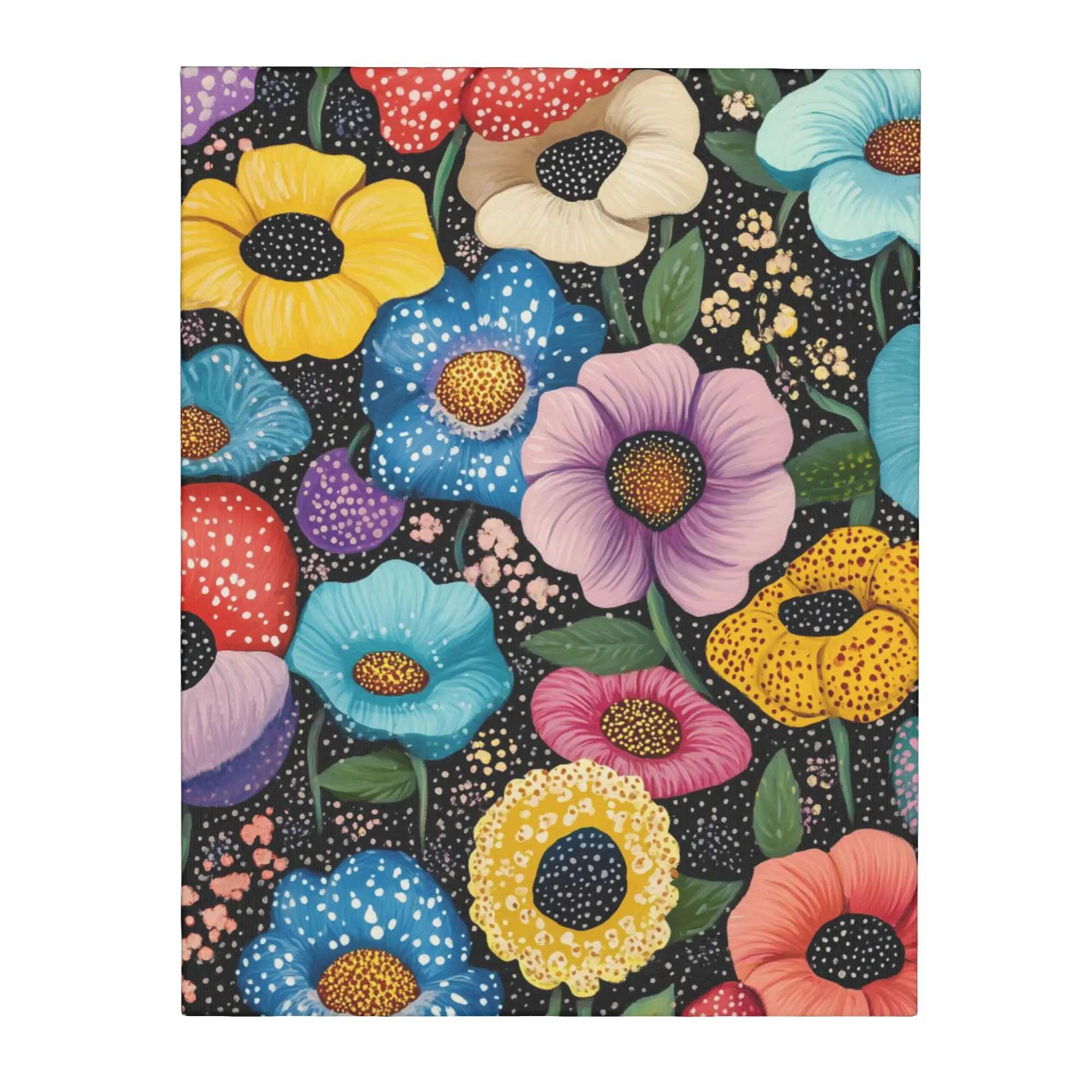 Home Decoration Unframed Canvas Print Art Wall Decor Picture Abstract Art Yayoi Kusama Aesthetic Canvas Artwork Gift 16x20inch