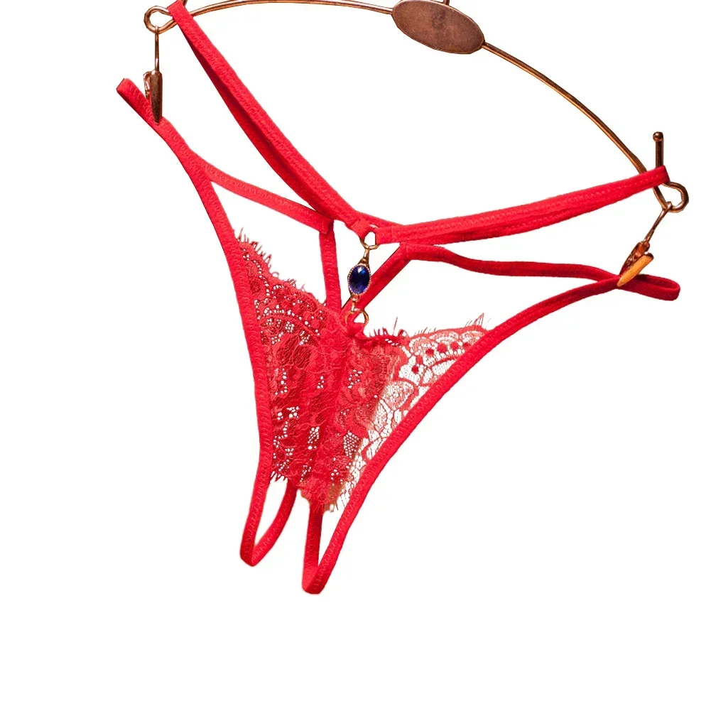 여성용 섹시한 투명 속옷, 가랑이 원석 티팬티, G-스트링 팬티, 할로우 란제리, T-백 심리스 브리프, 탱가 티팬티