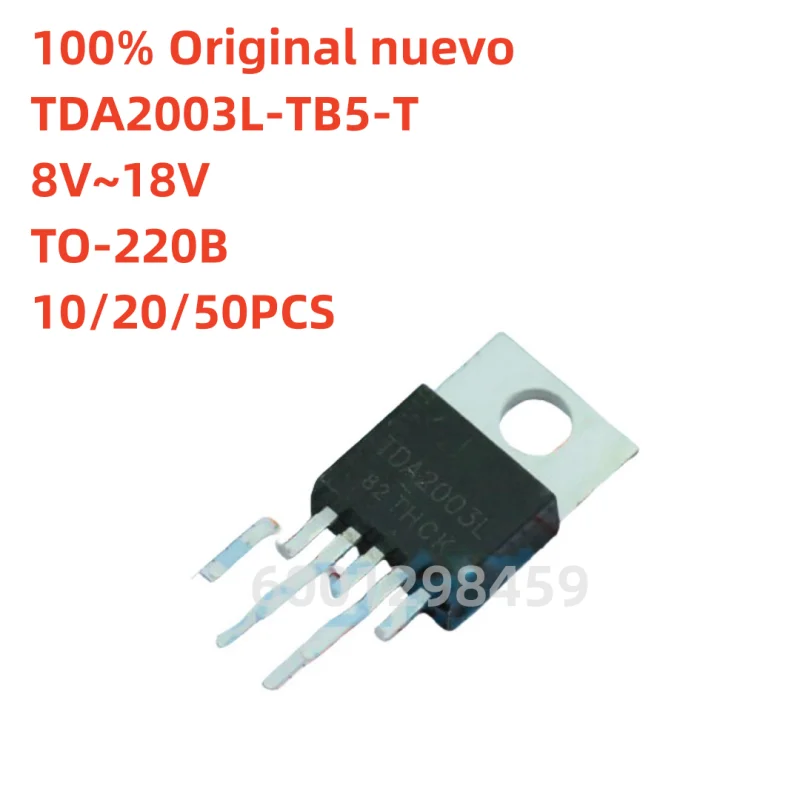 100% original nuevo 10pcs - 50pcs  TDA2003L-TB5-T TO-220B 10W audio amplifier IC chip