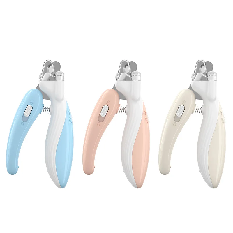 Professional Dog Nail Clippers With Led Light Pet Nail Clippers For Cats Dogs Splash-Proof Pet Cat Claw Scissors Dog Nail Cutter