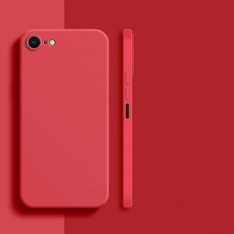 Für iPhone 8 Fall Für iPhone SE 2022 2020 7 8 Plus Abdeckung Fall Luxus Stoßfest Weiche TPU Flüssigkeit Silikon telefon Zurück Abdeckung Fall