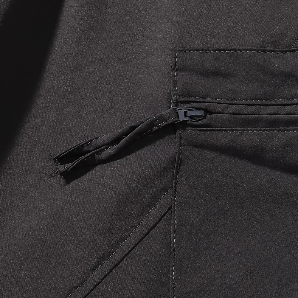 Drawstring Elastic Waist Zip Pockets Wide Leg Black Cargo Pants Trousers for Women Men Streetwear Winter Spring Trends Clothing