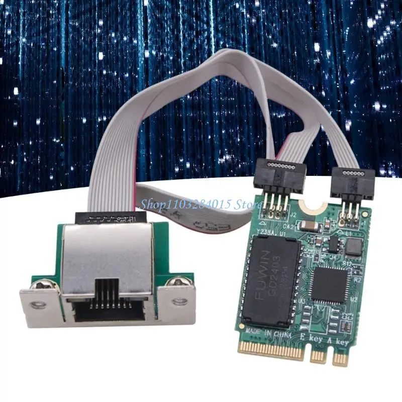 R6FF M.2 A+E RTL8125B 2.5G Networking Card 8125B 2.5G/1G/100M Fast Rj45 Ethernet