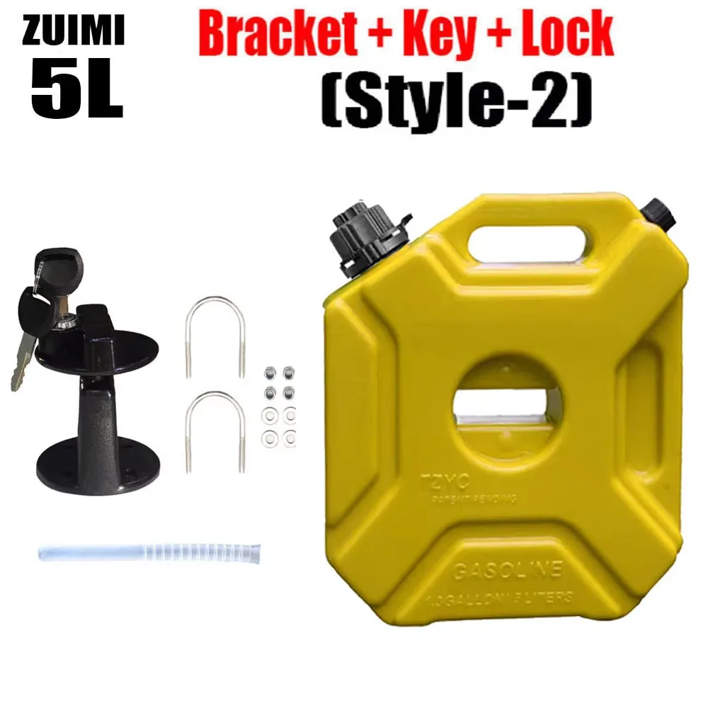 3/5L Kinderslot Motoraccessoires Brandstoftank Benzineblikjes Vaten Kan Gas Reservecontainer Antistatische Jerrycan Brandstoftank