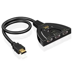 1080P 4K*2K 3D Mini 3 Port HDMI-compatible KVM Switch 4K Switcher HD Splitter 3 in 1 out Video Adapter For DVD HDTV Xbox PS3 PS4