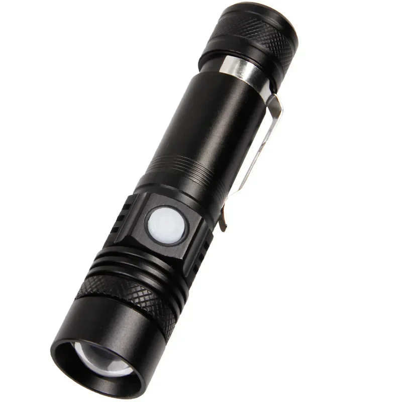 Popular Flashlight T6 Charging Zoom Mini Strong Light Outdoor USB Charging Flashlight mini flashlight